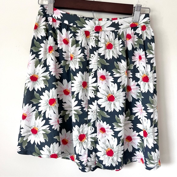 Hollister Floral Skirt Bundle size S Elastic Waist Mini Button Summer 0163 - Picture 7 of 12